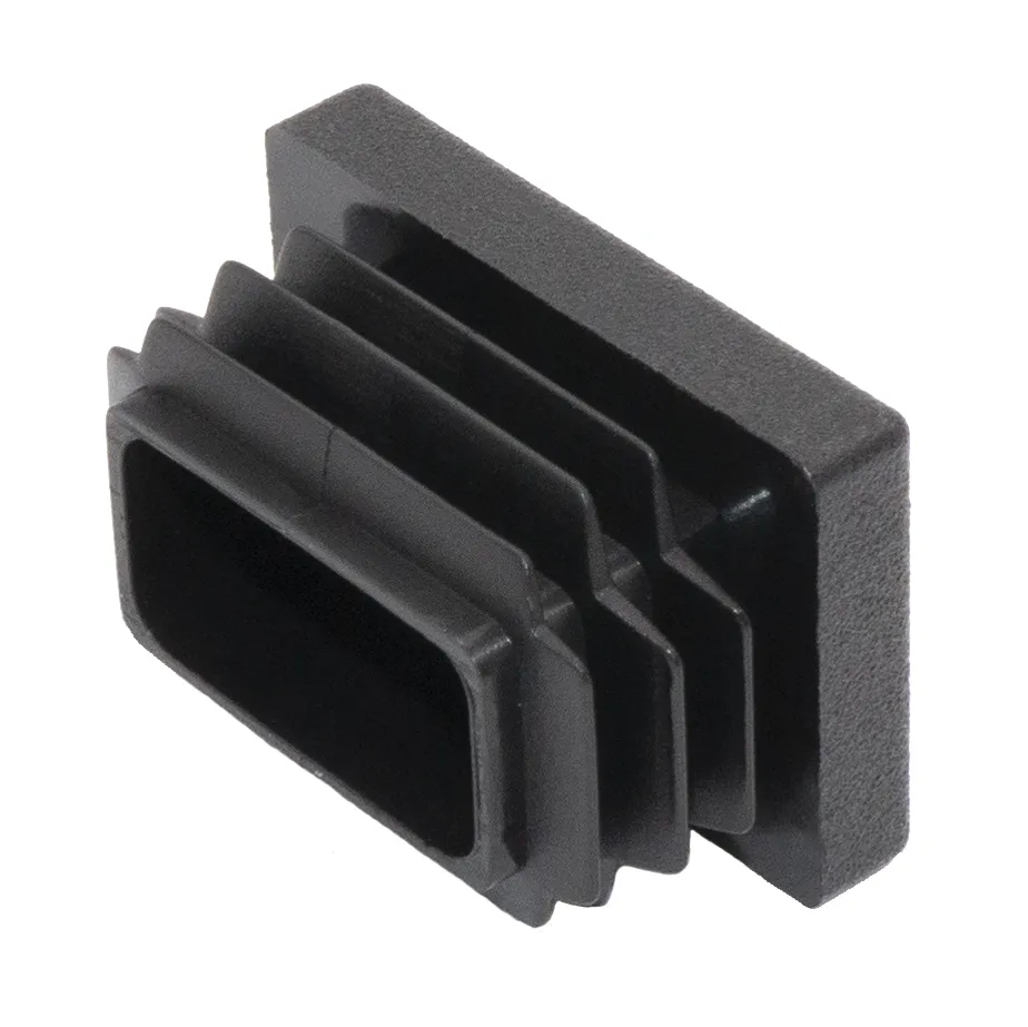 Заглушка прямоугольная 20х30, практичная, черный RAL 9017