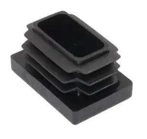 Заглушка прямоугольная 20х30, практичная, черный RAL 9017