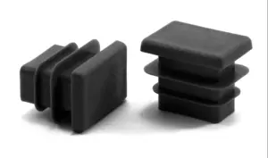 Заглушка пластиковая прямоугольная 20х30, практичная, черный