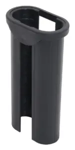 Переходник пласт. для овальных труб 20х40 в 25х45х0,8-1мм, ф,черный