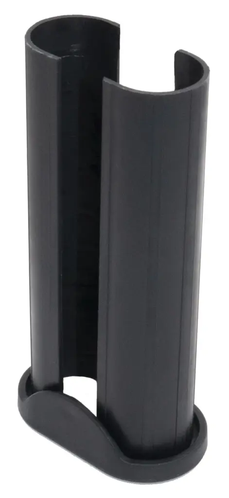 Переходник пласт. для овальных труб 20х40 в 25х45х0,8-1мм, ф,черный