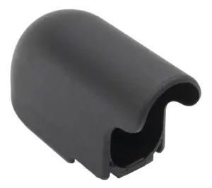 Опора наконечник эстетичный для труб овального сечения, вертикальный, 20х40мм, черный