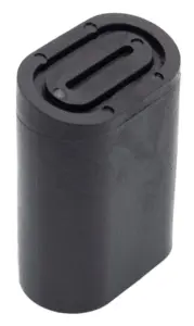 Наконечник пластиковый для труб овального сечения 20х40 мм, черный