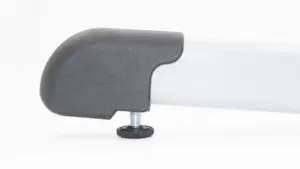 Опора наконечник эстетичный для труб овального сечения, вертикальный, 20х40мм, черный