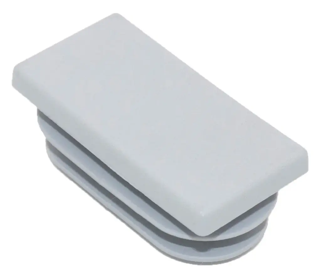 Заглушка пластиковая прямоугольная для труб 20х40, черная