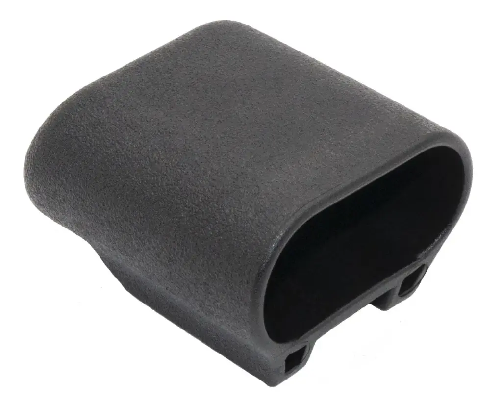 Опора наконечник пластиковый эстетичный для труб овального сечения 20х40 мм, черный