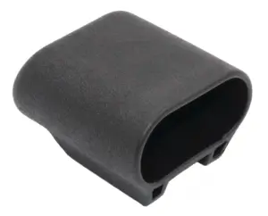 Опора наконечник пластиковый эстетичный для труб овального сечения 20х40 мм, черный