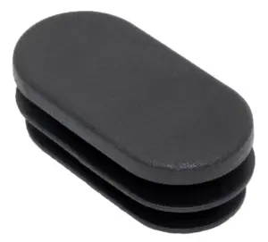 Заглушка для труб овального сечения 20х40, черная