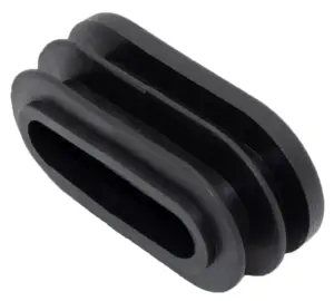 Заглушка для труб овального сечения 20х40, черная