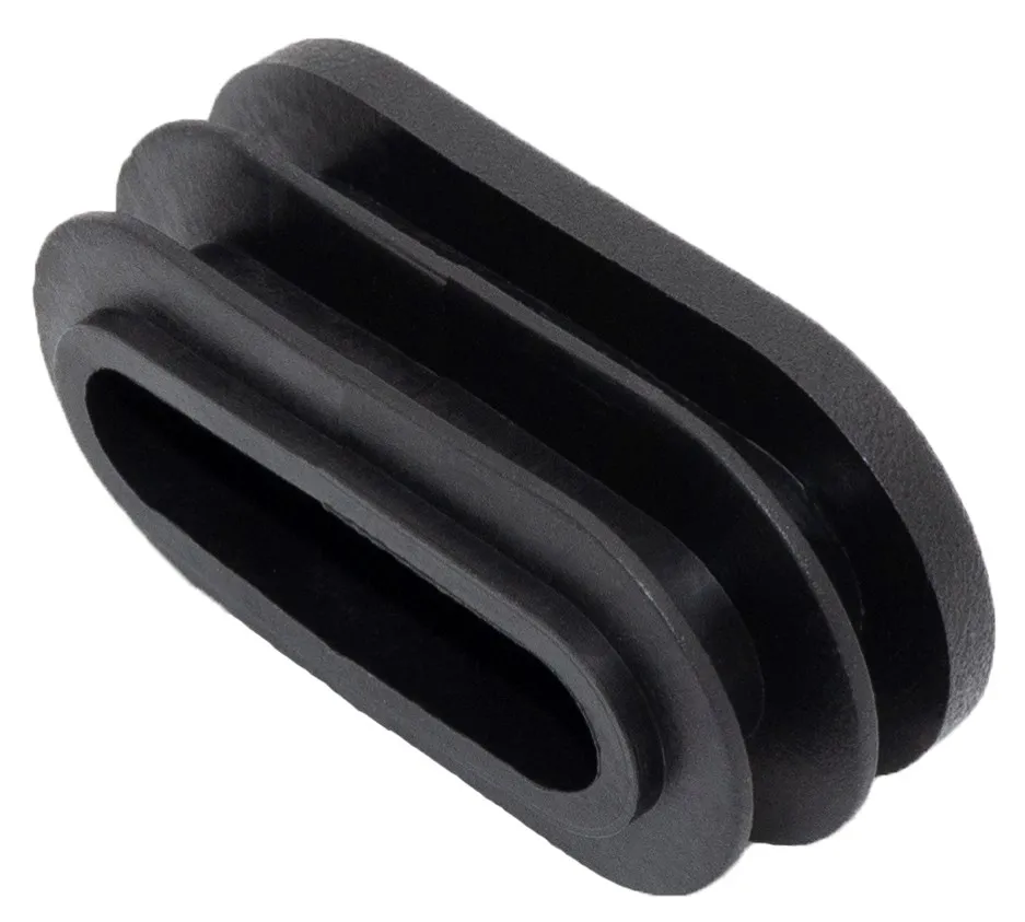 Заглушка для труб овального сечения 20х40, черная