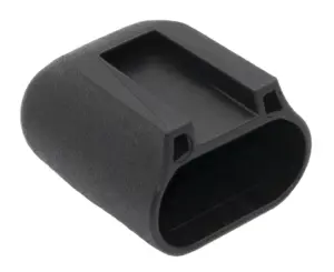 Опора наконечник пластиковый эстетичный для труб овального сечения 20х40 мм, черный