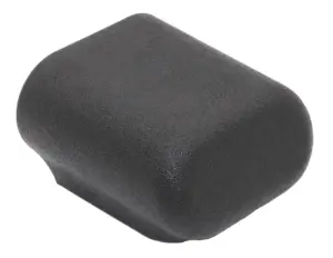 Опора наконечник пластиковый эстетичный для труб овального сечения 20х40 мм, черный