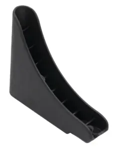 Угловой подпятник пластиковый для круглых и овальных труб с d 20мм, черный