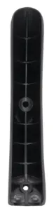 Угловой подпятник пластиковый для круглых и овальных труб с d 20мм, черный