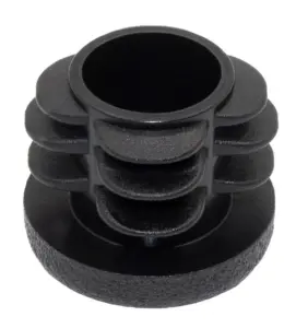 Заглушка пластиковая для труб Ø20 мм, стенка трубы 0,5-2,5 мм, практичная, черная