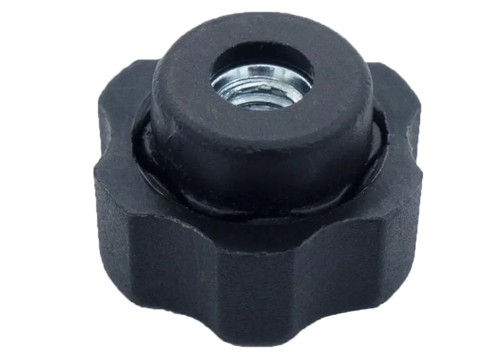 Барашек 21мм,М5 (комплект с гайкой),черный