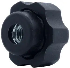 Барашек 21мм,М6 (комплект с гайкой) черный