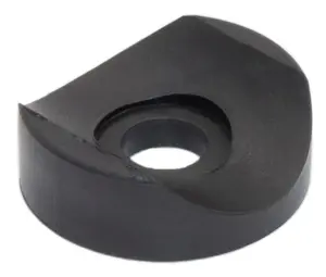 Подпятник (переходник соединитель) для трубы 22мм с основанием d22, черный