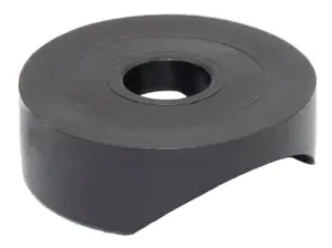 Подпятник (переходник соединитель) для трубы 22мм с основанием d22, черный