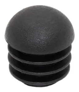 Заглушка для труб Ø22 мм, сферическая, черная