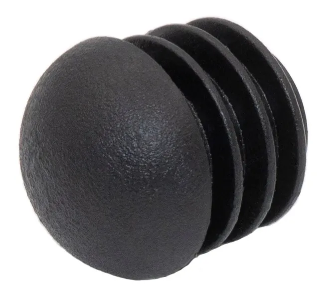 Заглушка для труб Ø22 мм, сферическая, черная