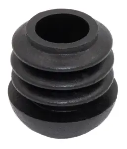 Заглушка для труб Ø22 мм, сферическая, черная