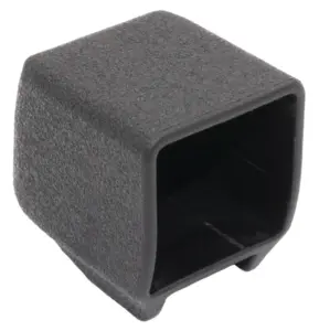 Опора наконечник пластиковая эстетичная, наружная, труба 25х25, черная