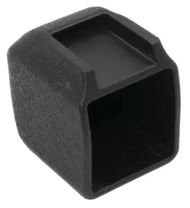 Опора наконечник пластиковая эстетичная, наружная, труба 25х25, черная