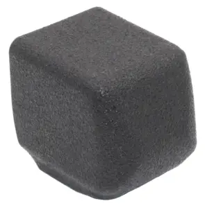 Опора наконечник пластиковая эстетичная, наружная, труба 25х25, черная