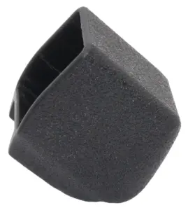 Опора наконечник пластиковая эстетичная, наружная, труба 25х25, черная