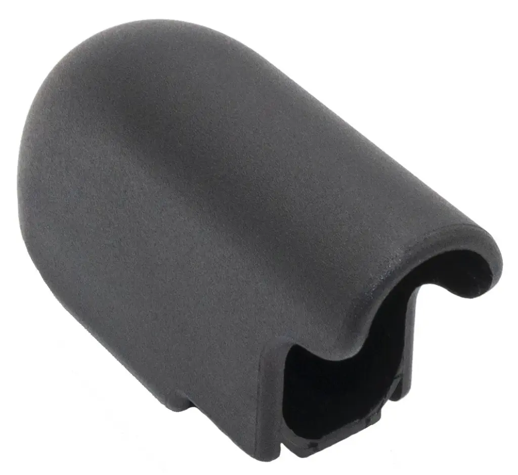 Опора наконечник эстетичный для труб овального сечения, вертикальный, 25х45мм, черный