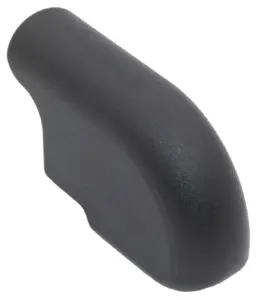 Опора наконечник эстетичный для труб овального сечения, вертикальный, 25х45мм, черный