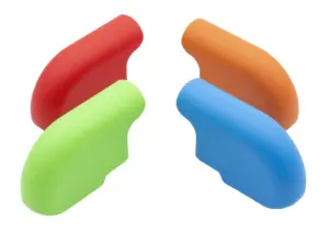 Опора наконечник эстетичный для труб овального сечения, вертикальный, 25х45мм, черный