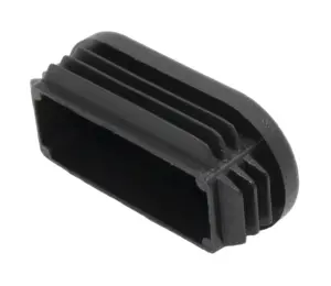 Заглушка пластиковая овальная 25х50, практичная, черный