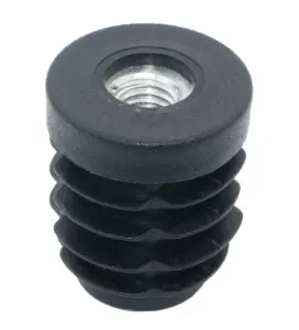 Заглушка круглая с резьбой d 25мм,ЗР 25М10, черная