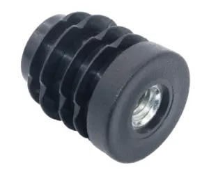 Заглушка круглая с резьбой d 25мм,ЗР 25М10, черная