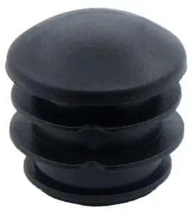 Заглушка для труб Ø25 мм, внутрення, полусферическая, черная