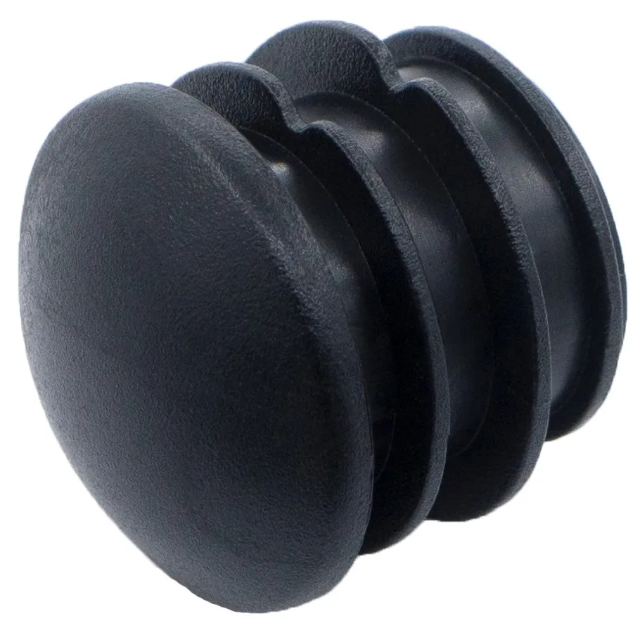 Заглушка для труб Ø25 мм, внутрення, полусферическая, черная