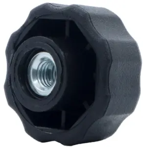 Барашек 25мм,М5 (комплект),черный