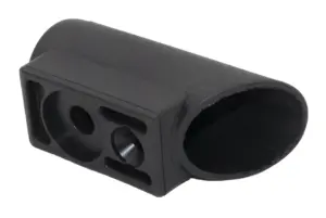 Опора наконечник D25, наруж., прямая, черная