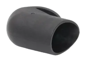 Опора наконечник круглая D25, наруж. угловая, черная