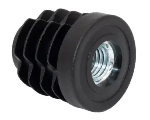 Заглушка круглая с резьбой d28мм ЗР 28М10 черная