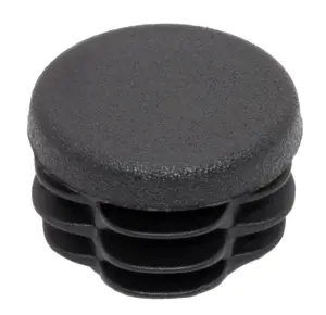 Заглушка для труб Ø28 мм, внутренняя, стенка трубы 0.8-3.0 мм, практичная, черная