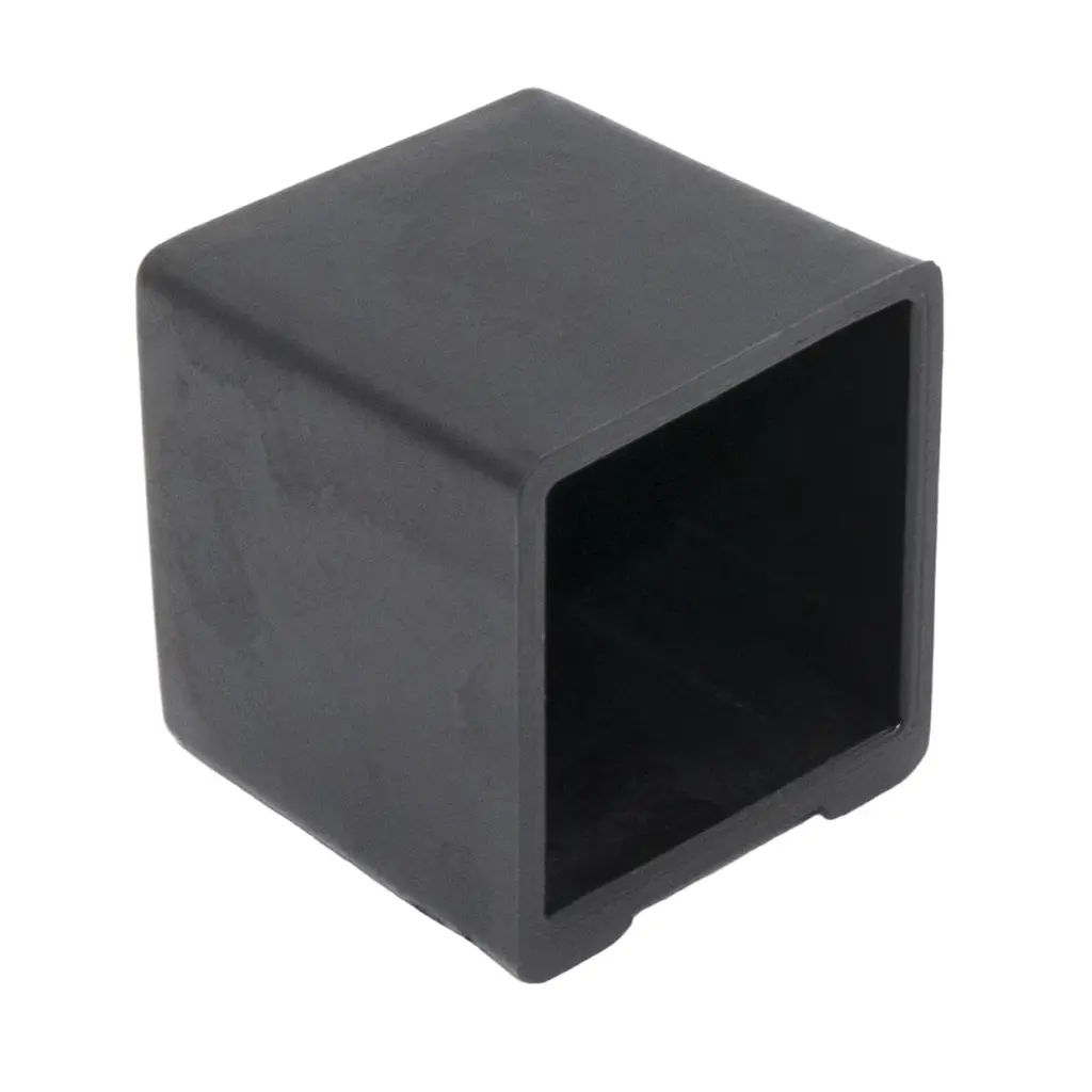 Опора наконечник пластиковый для труб квадратного сечения 30*30мм, наружная, черная