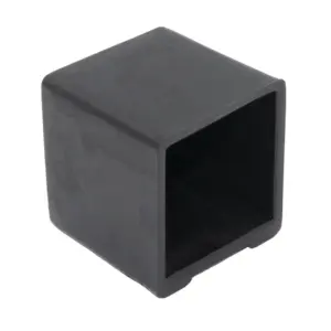 Опора наконечник пластиковый для труб квадратного сечения 30*30мм, наружная, черная