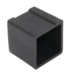 Опора наконечник пластиковый для труб квадратного сечения 30*30мм, наружная, черная