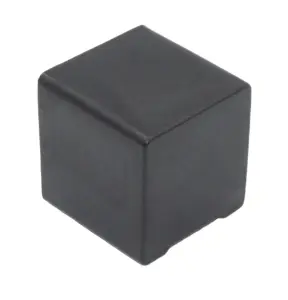 Опора наконечник пластиковый для труб квадратного сечения 30*30мм, наружная, черная