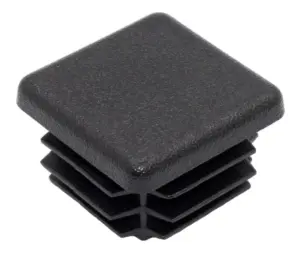 Заглушка квадратная для труб 30х30 мм, черная