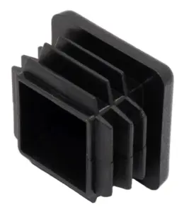 Заглушка квадратная для труб 30х30 мм, черная