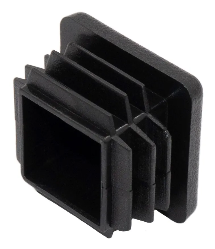 Заглушка квадратная для труб 30х30 мм, черная